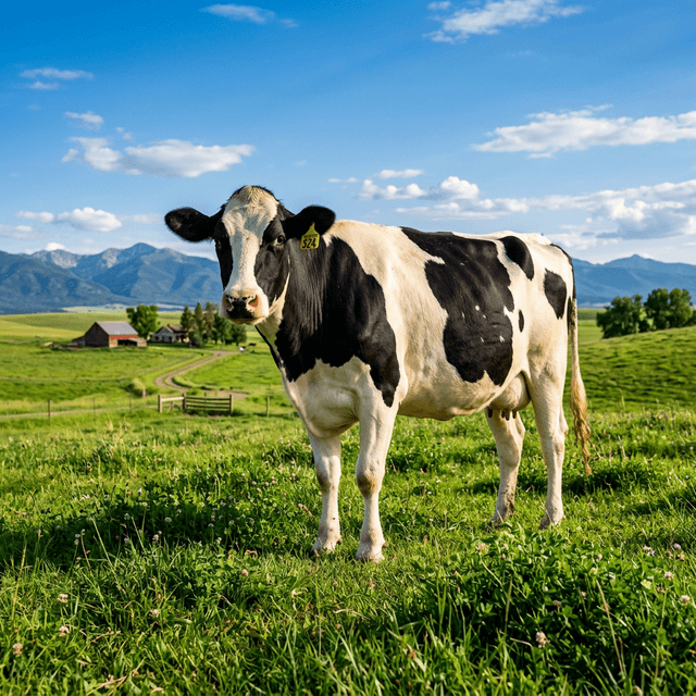 Holstein Cow in Prairie